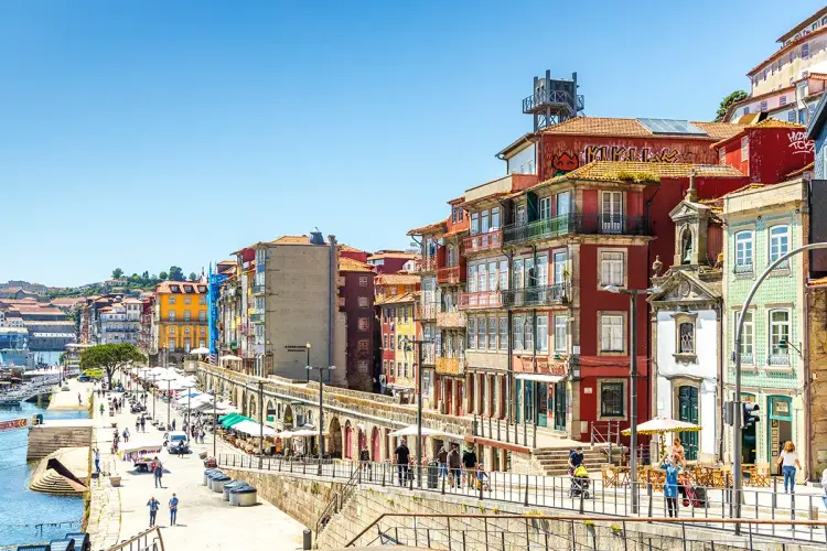 A view of Porto's Riberia neighbourhood