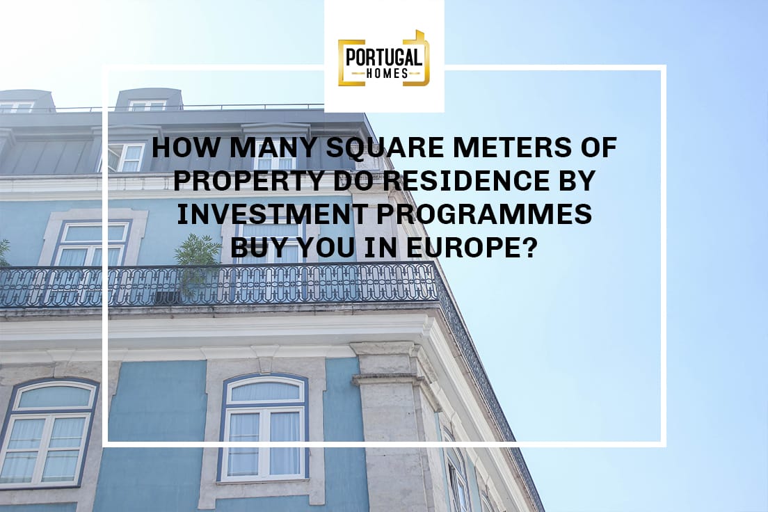 How many square meters of property do Residence Programmes buy you in Europe?