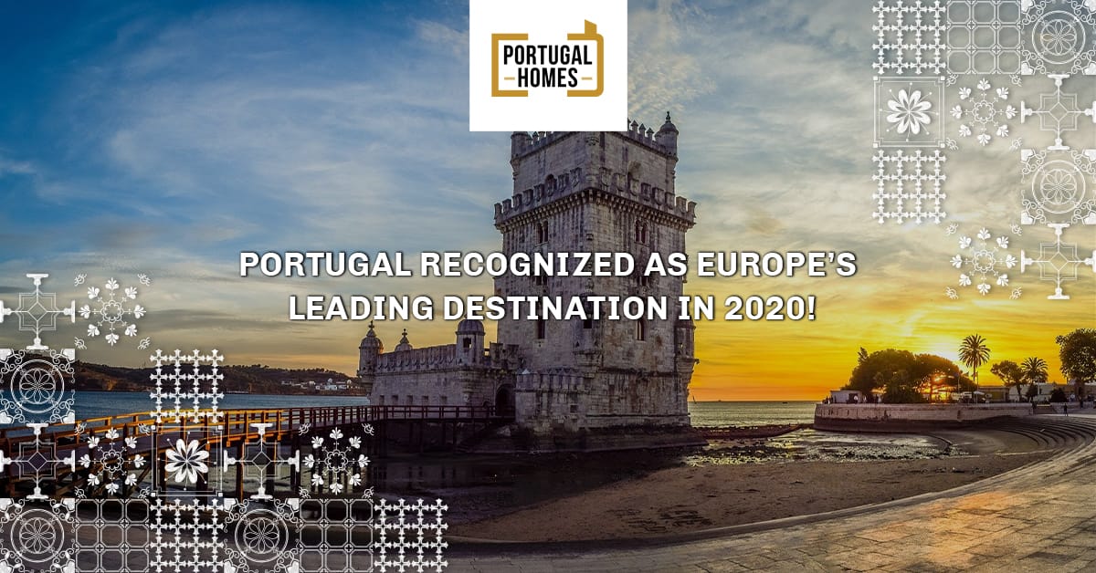 Portugal recognized as Europe’s Leading Destination in 2020!