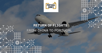 Regresso dos voos da China para Portugal