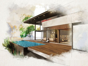 Land with sea view and approved project, Property for sale in BL739