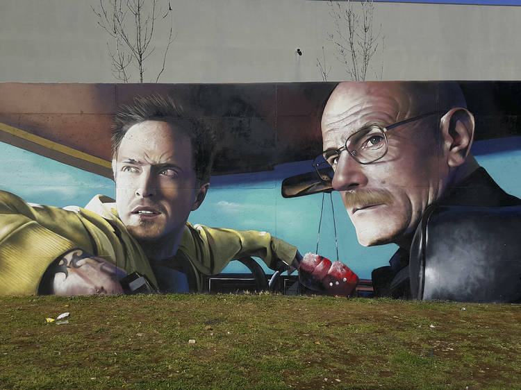 Breaking Bad mural.