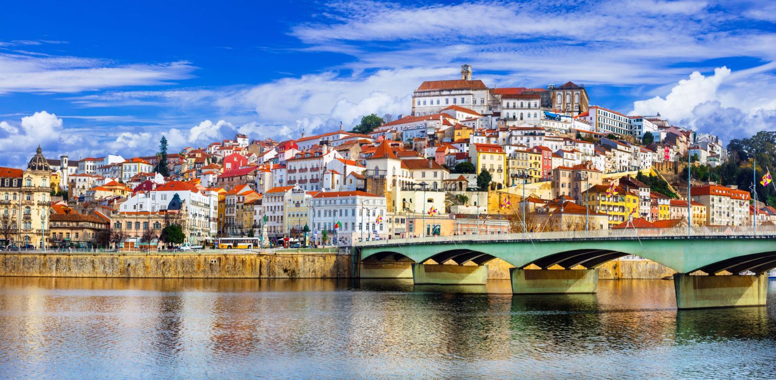 Panoramic view of Coimbra's old town.