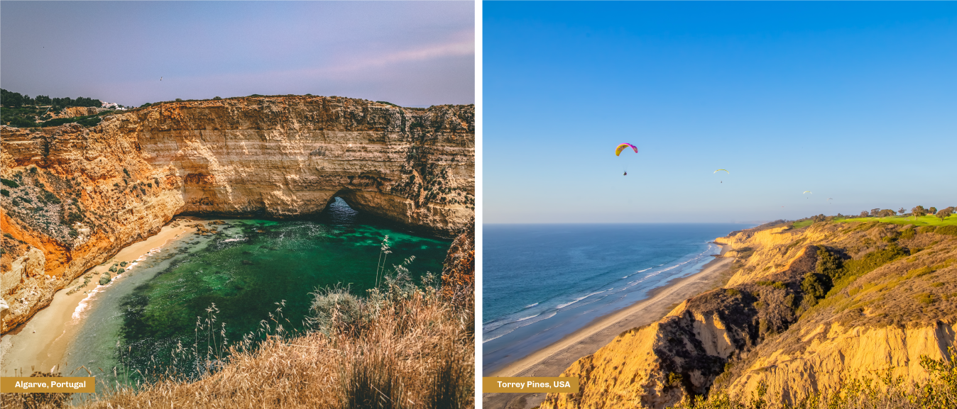 Algarve, Portugal vs. Torrey Pines, USA