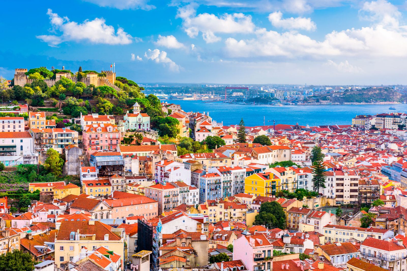 Landscape of Lisbon.