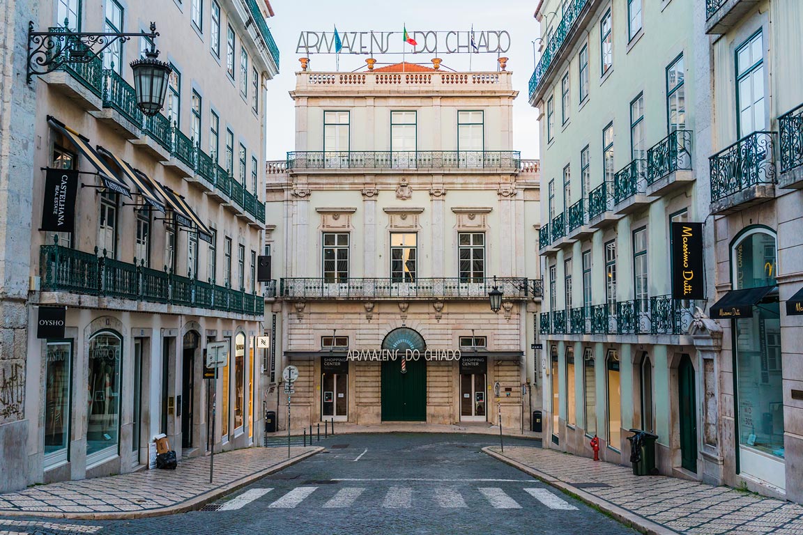 Beautiful Avenida da Liberdade Lisbon, luxury brands & Prada's window  dressing