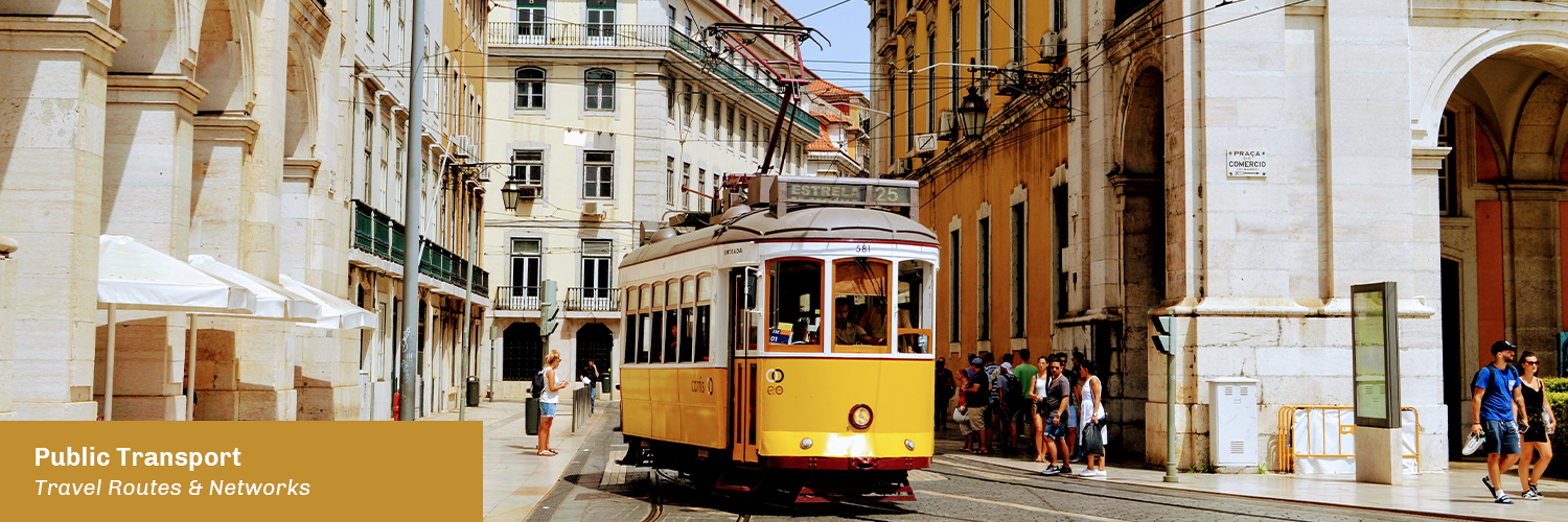 Public transport in Lisbon, Porto and other cities in Portugal.