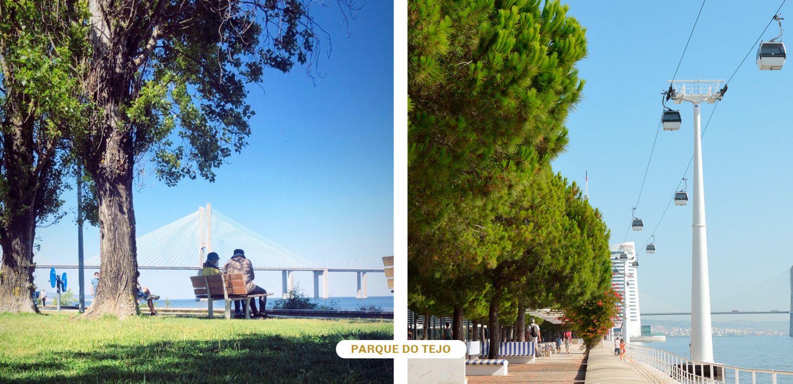 Parque do Tejo is a great riverside park to chill in Lisbon.
