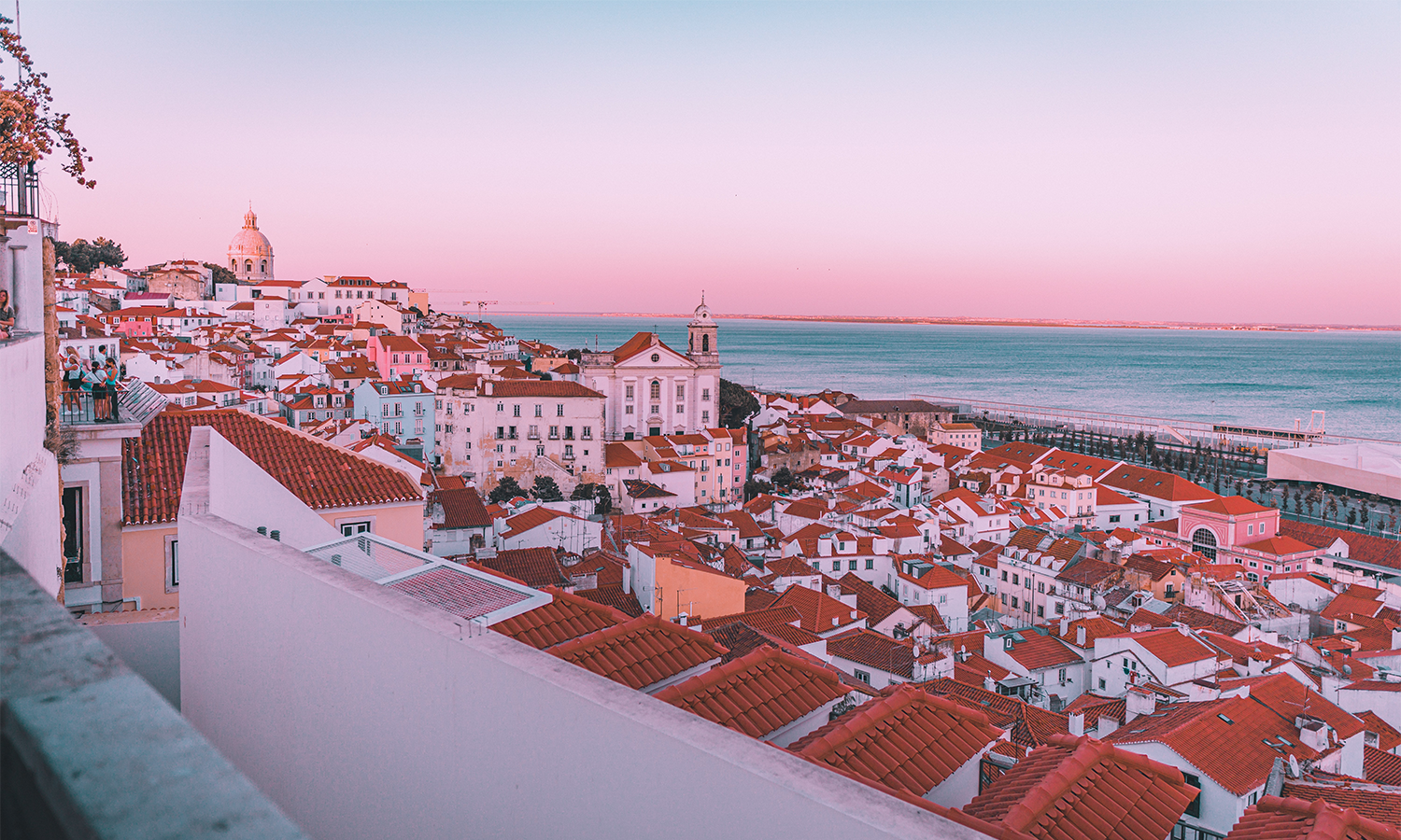 Experiencing sunsets in Lisbon - one of the highlights of living in Portugal.