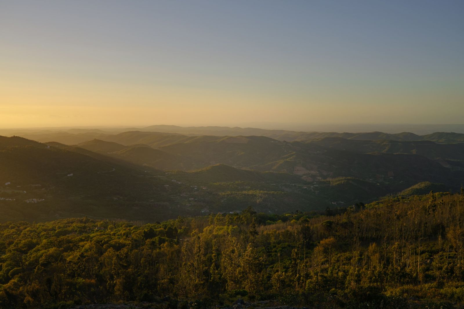 Landscape of Monchique, Portugal.