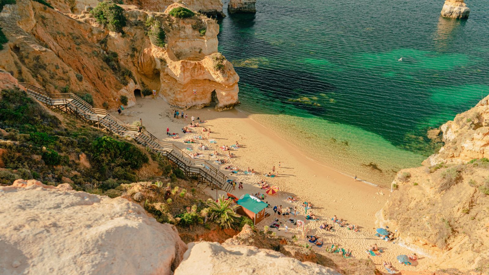 Praia do Camilo in Lagos in Portugal.