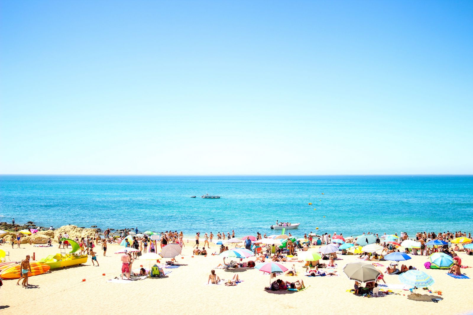 Carvoeiro Beach in Lagoa, Portugal.