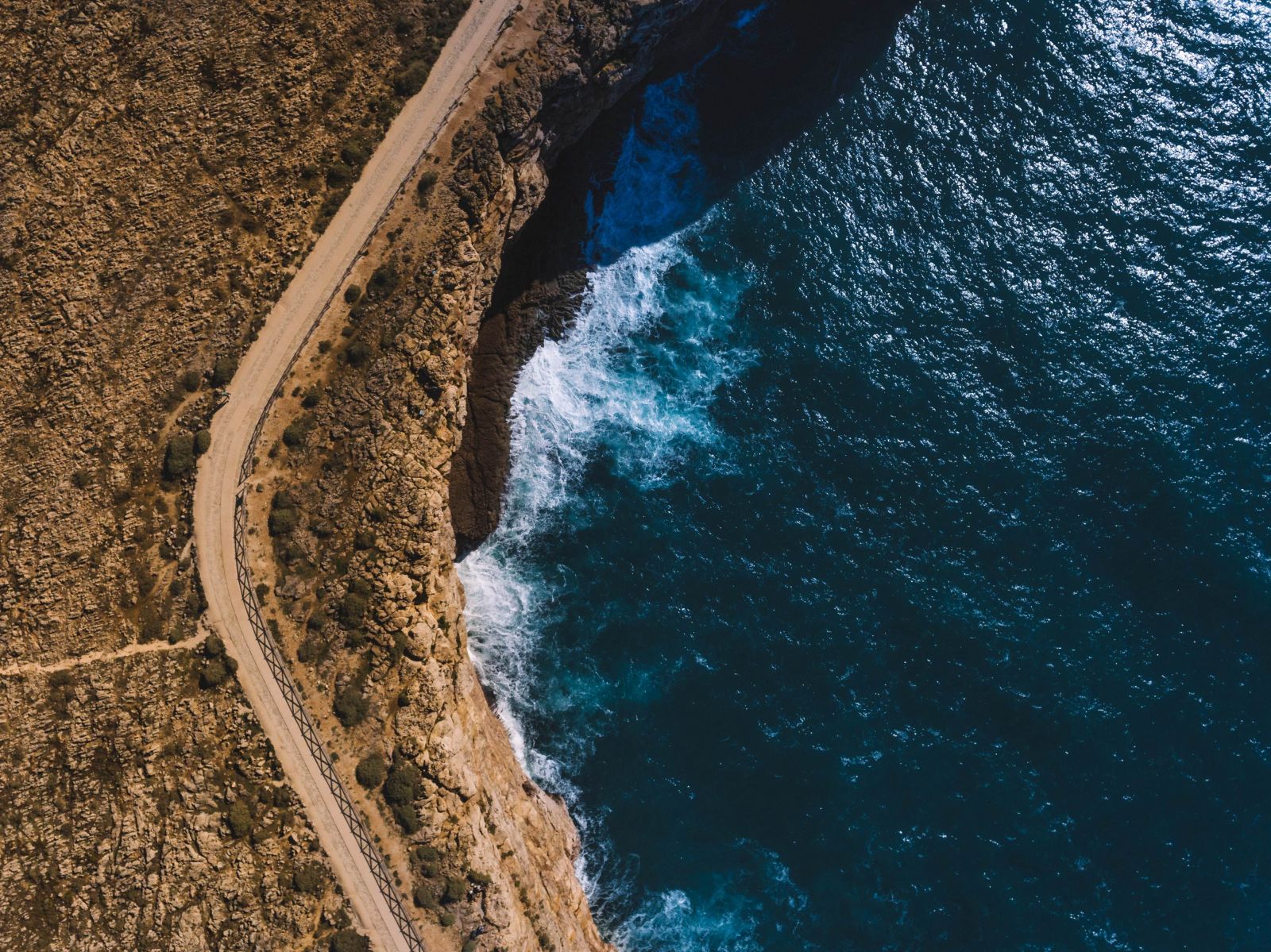 Coastline of Sagres, Portugal.