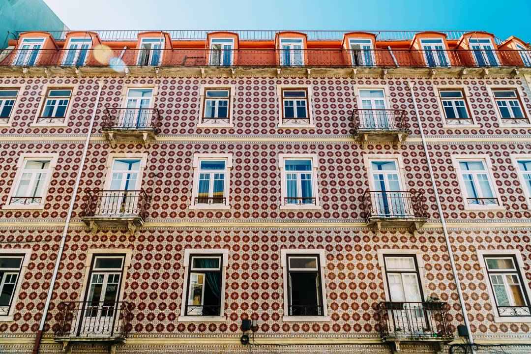 Renovated building in Portugal.