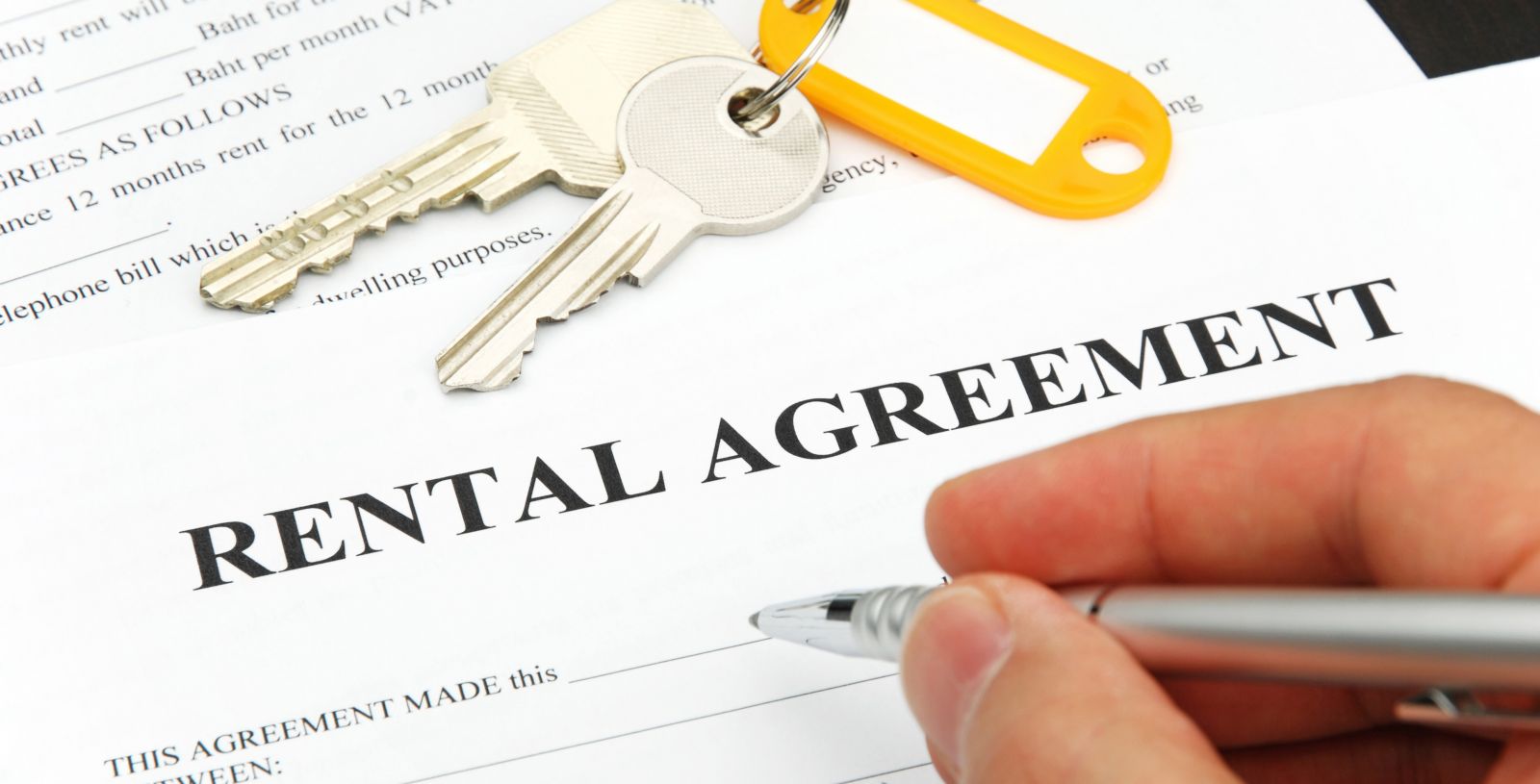 Rental agreement document.