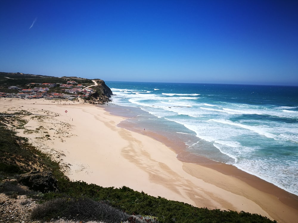 Monte Clerigo Beach in Aljezur, Portugal.