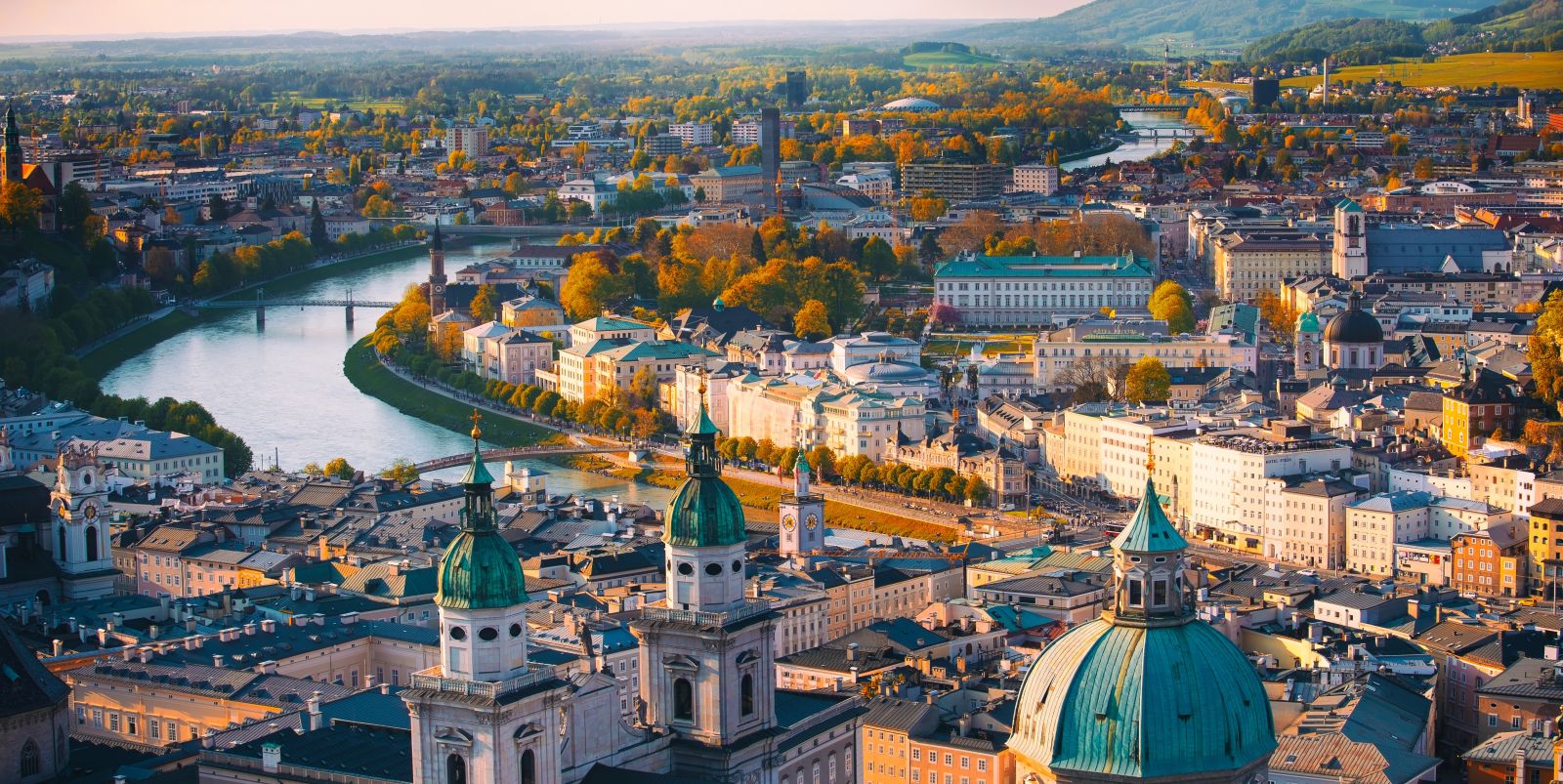 Landscape of Vienna, Austria.