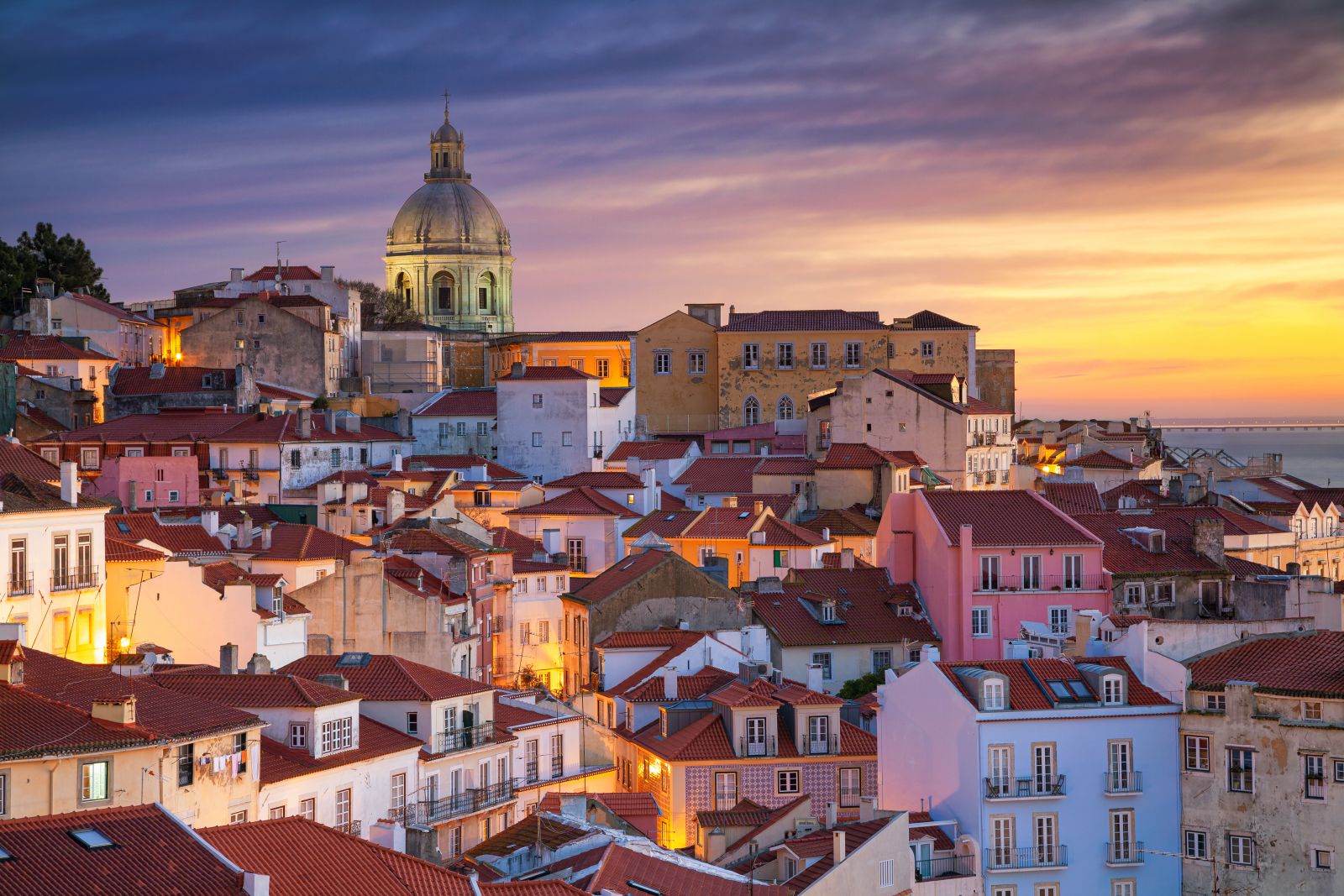 Skyline of Lisbon, Portugal