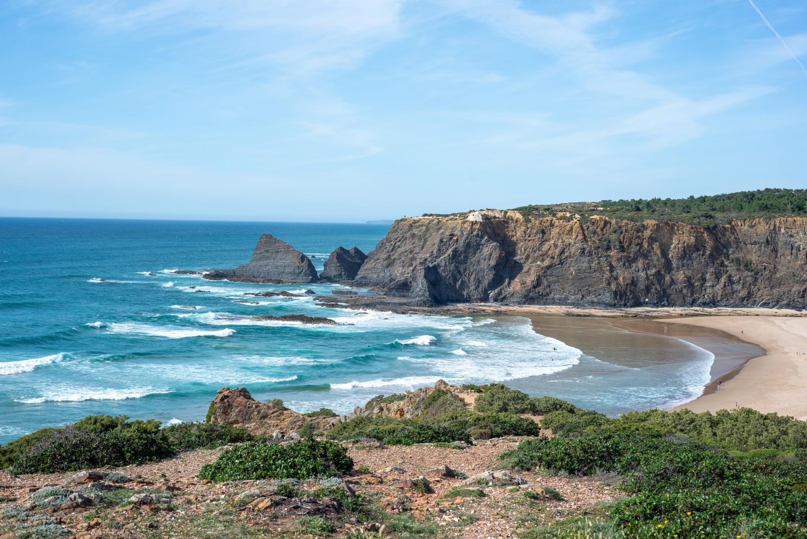 Odeceixe Beach in Aljezur, Portugal.