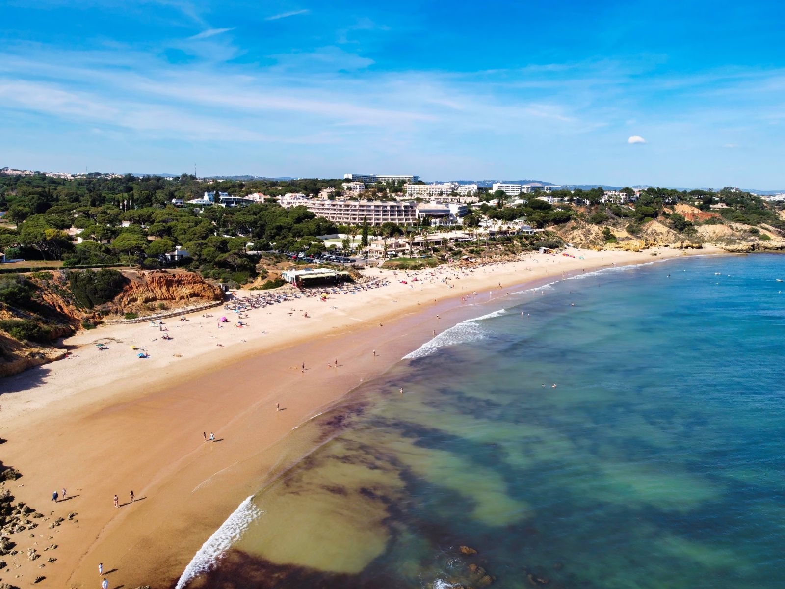 Olhos de Água Beach in Albufeira.