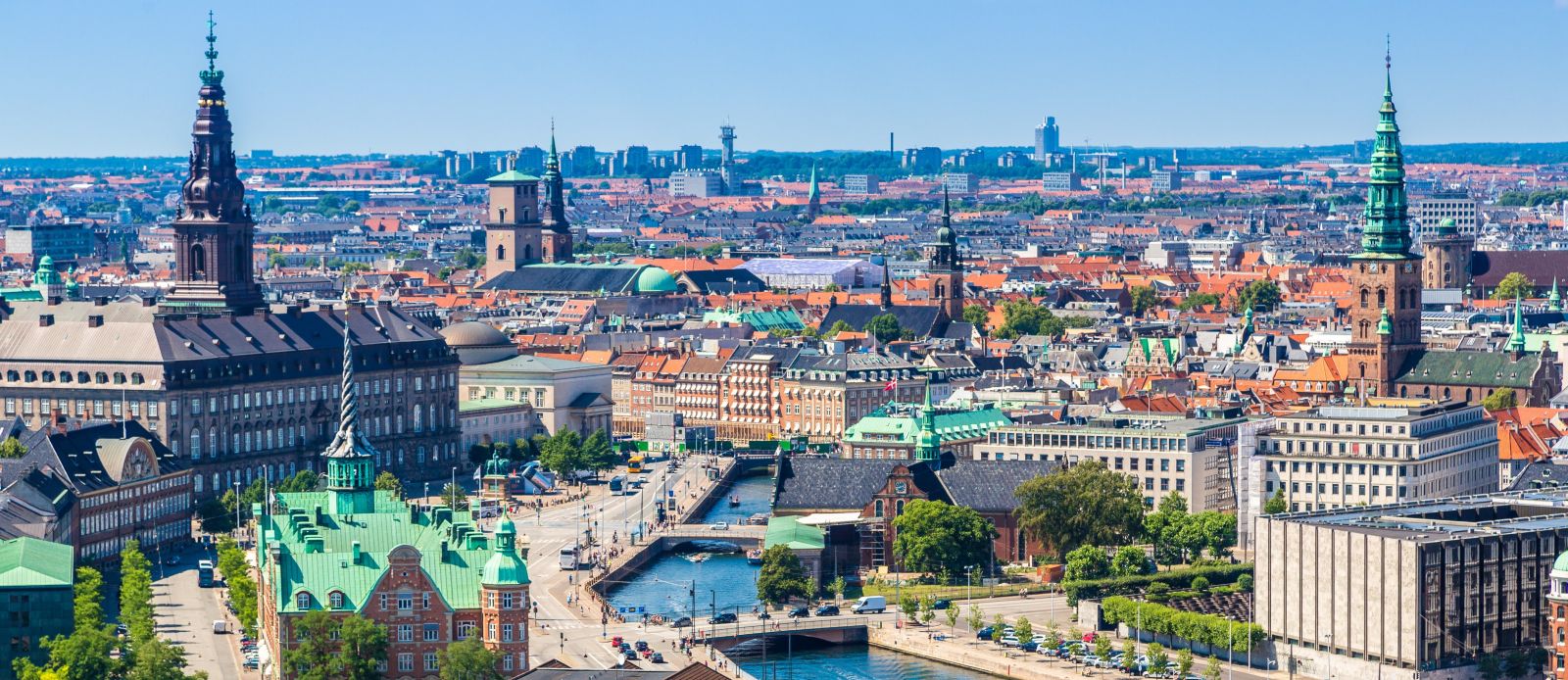 Landscape of Copenhagen, Denmark.