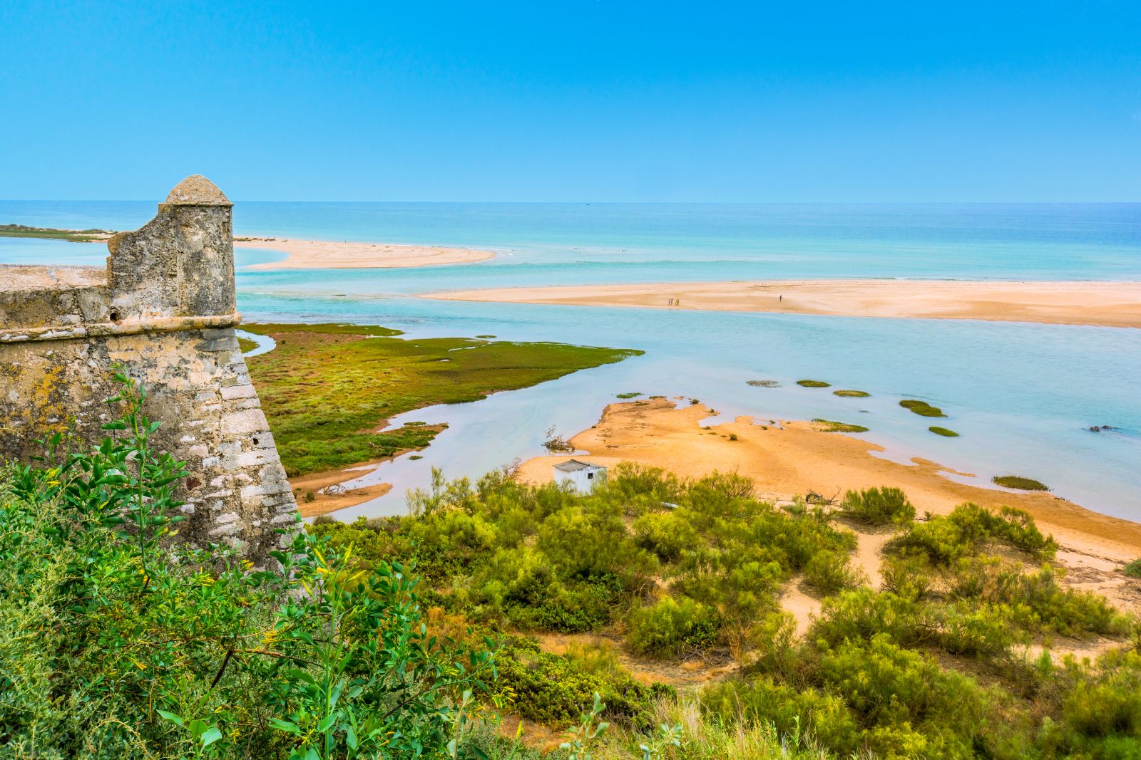 Look at the town of Vila Real de Santo de Antonio.