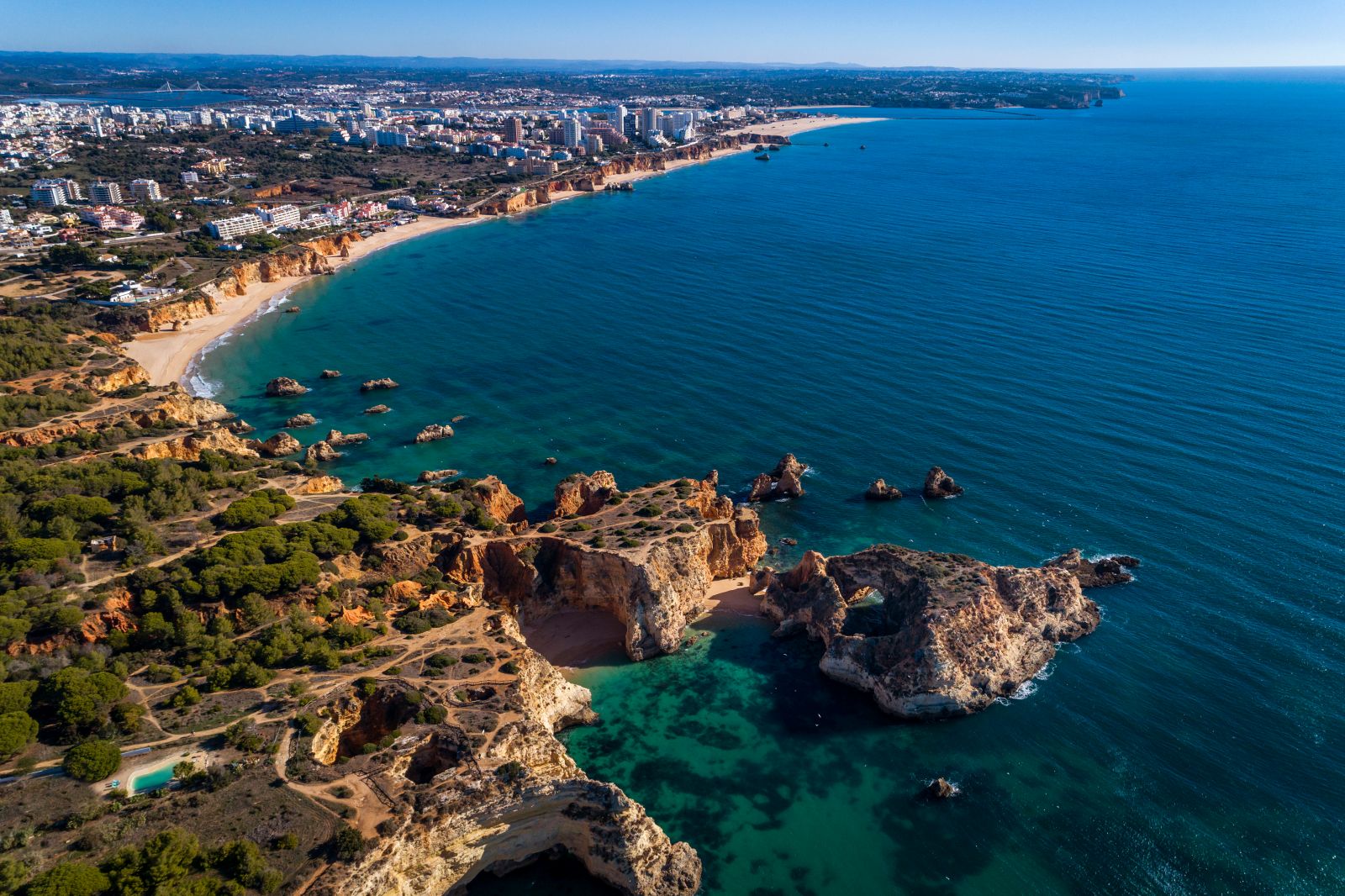 Landscape of Portimão, Algarve.