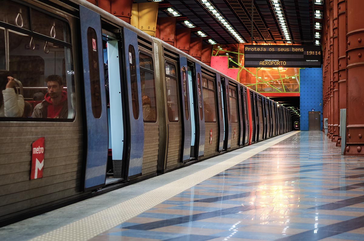 Lisbon metro.